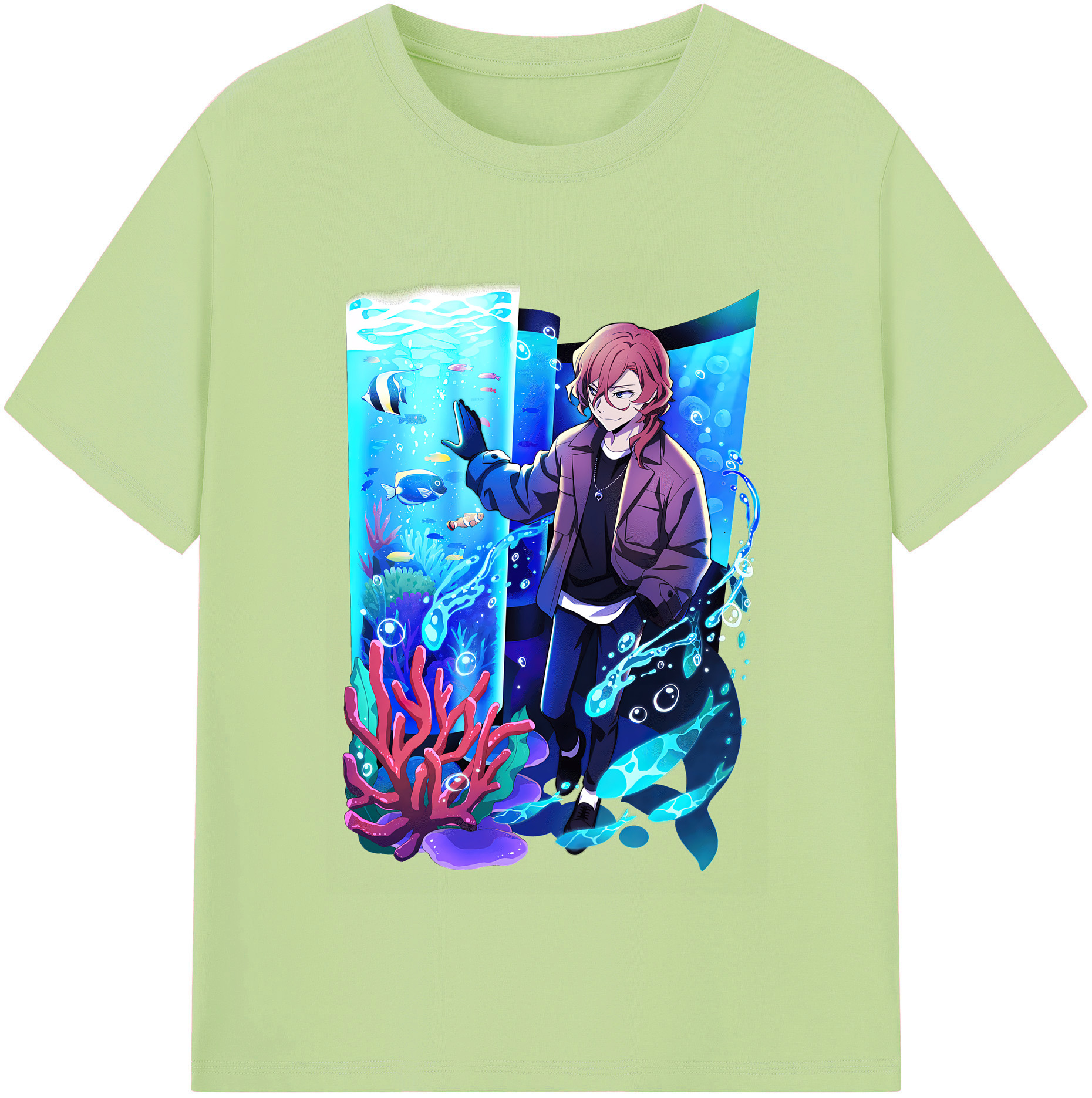 （画像用） 文豪ストレイドッグス Bungo Stray Dogs 綿100％半袖Tシャツ（フロントプリント）